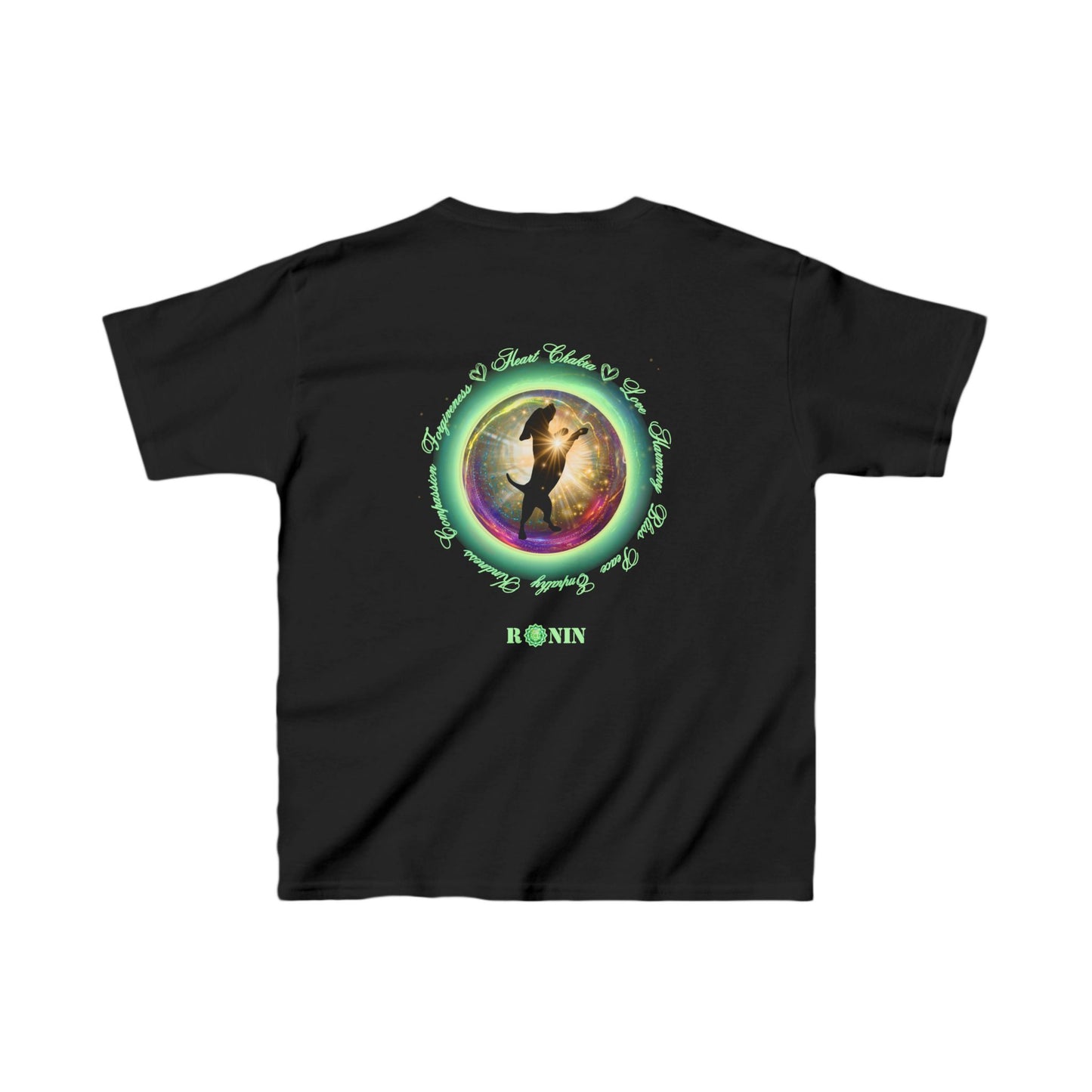 DOG Chakra Series - HEART CHAKRA - Kids Heavy Cotton™ Tee