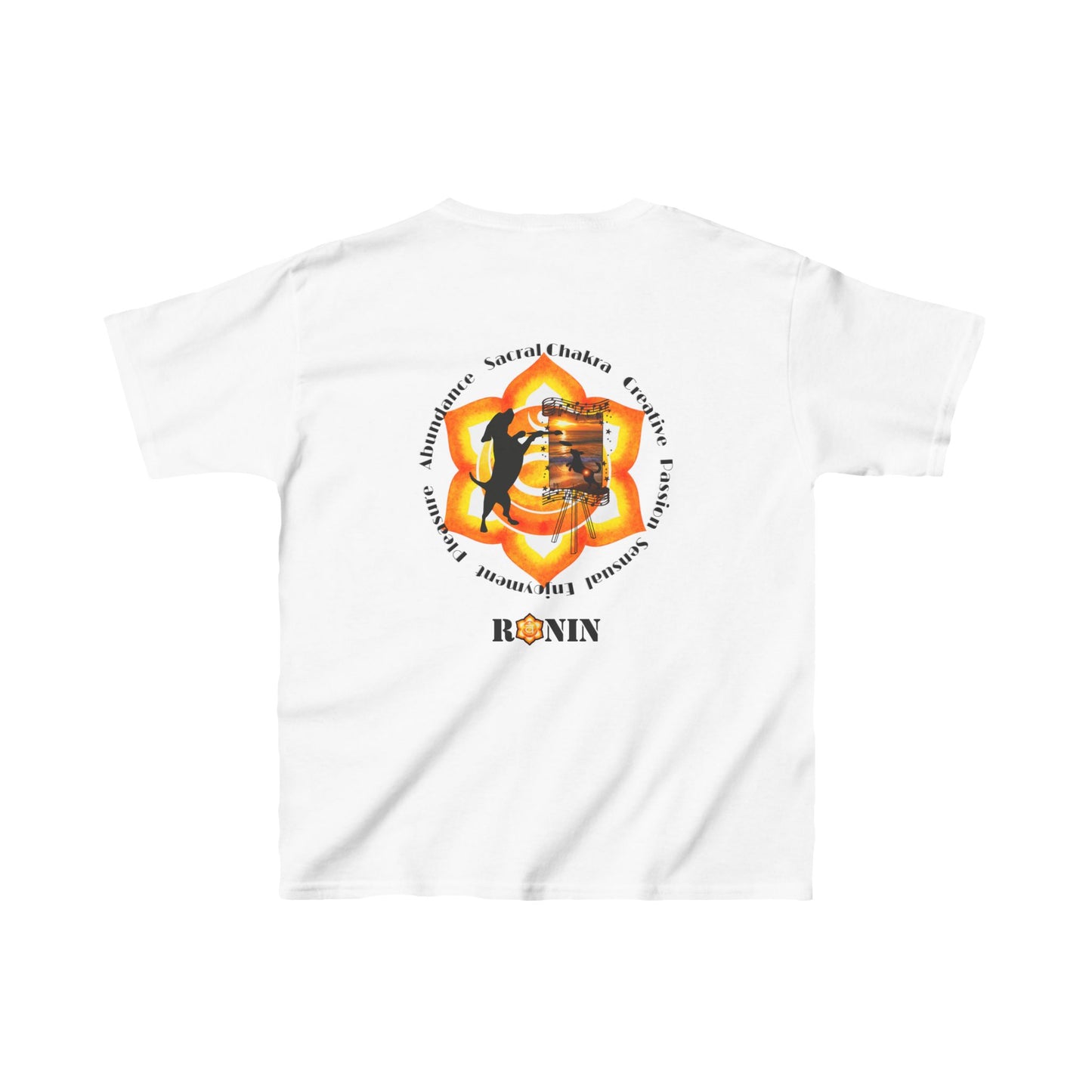 Dog Chakra Series - SACRAL CHAKRA - Kids Heavy Cotton™ Tee