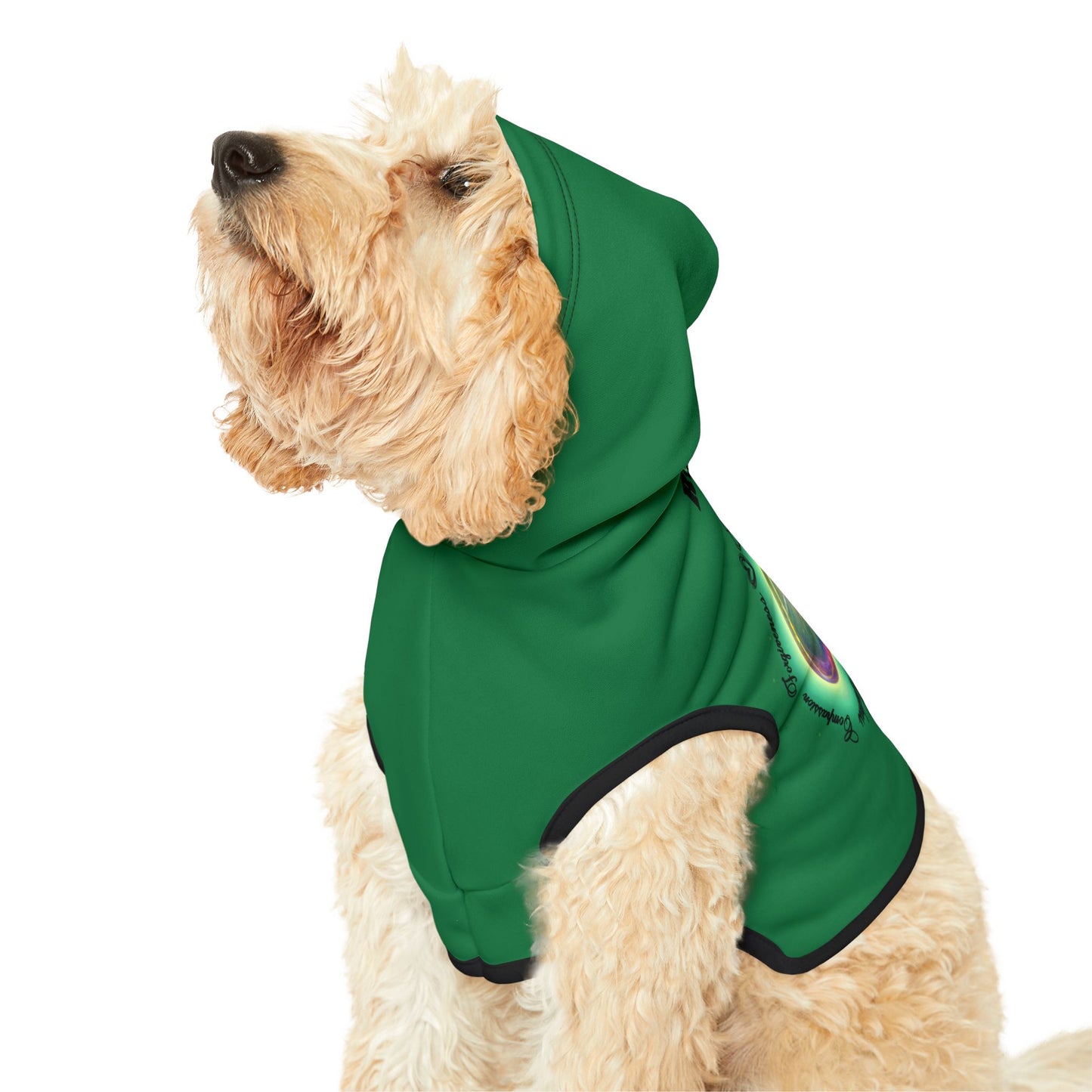 Dog Chakra Series - HEART CHAKRA - GREEN - Animal Hoodie