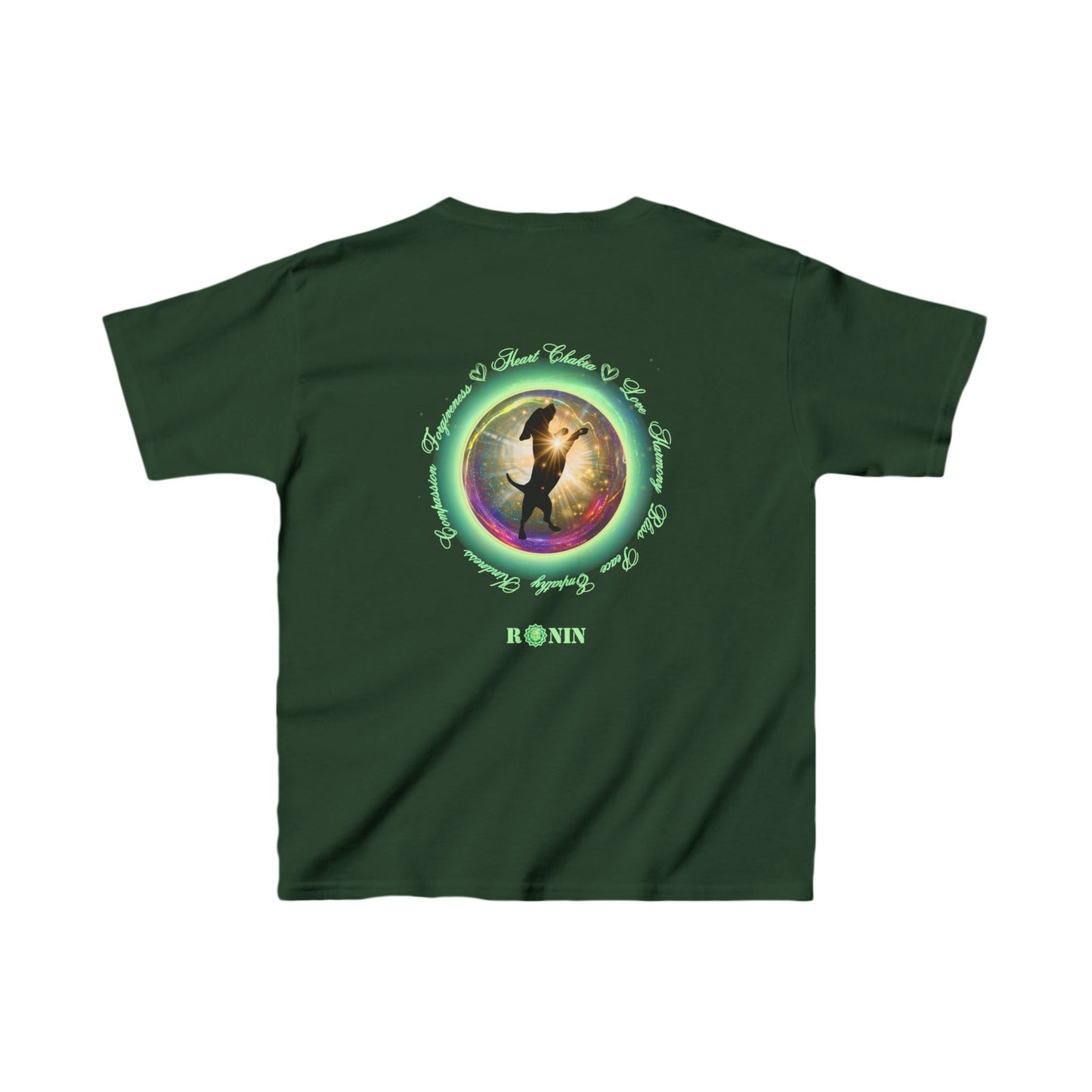 DOG Chakra Series - HEART CHAKRA - Kids Heavy Cotton™ Tee