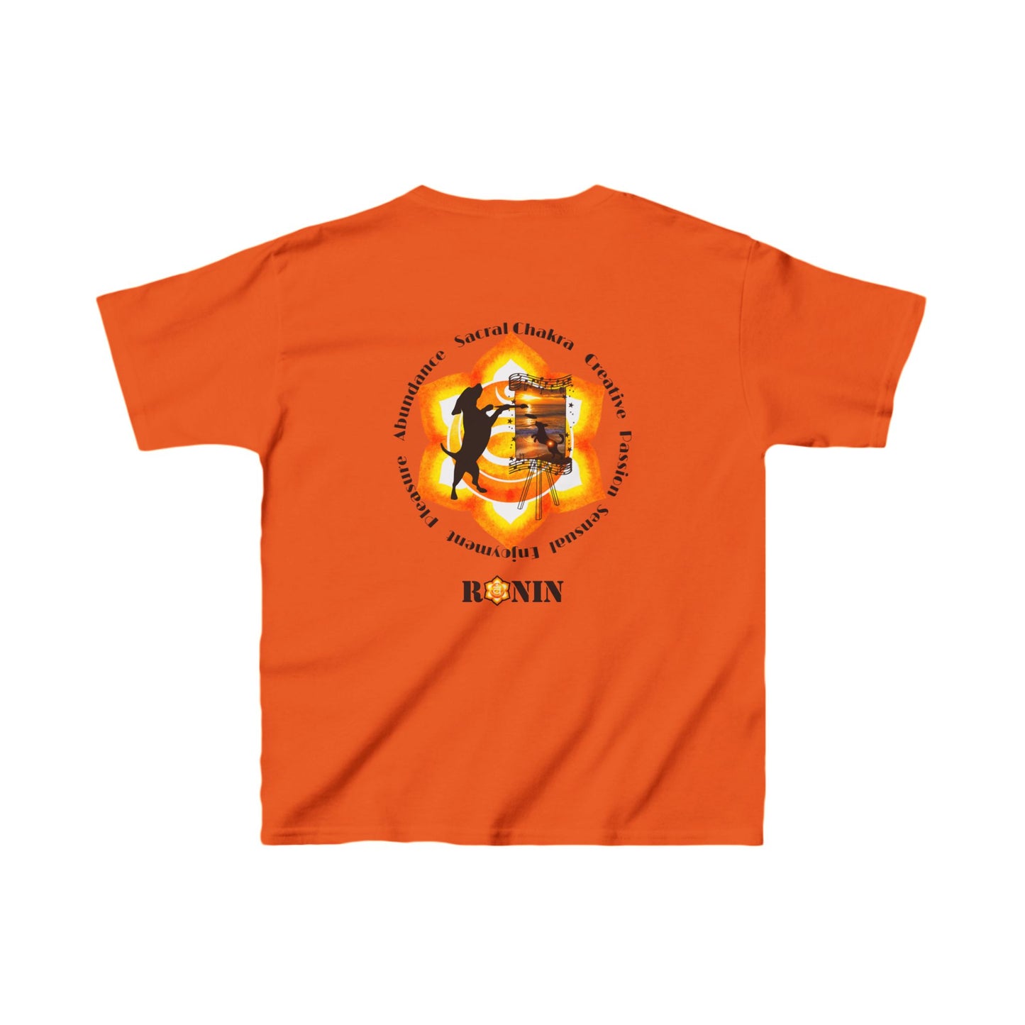 Dog Chakra Series - SACRAL CHAKRA - Kids Heavy Cotton™ Tee
