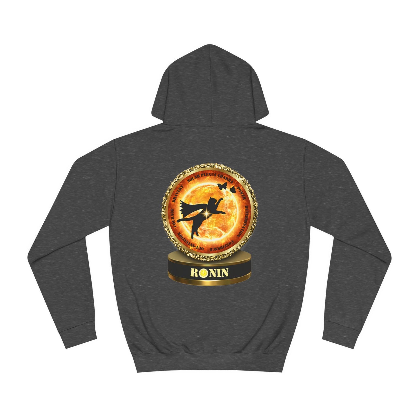 Cat Chakra Series - SOLAR PLEXUS CHAKRA - Unisex College Hoodie