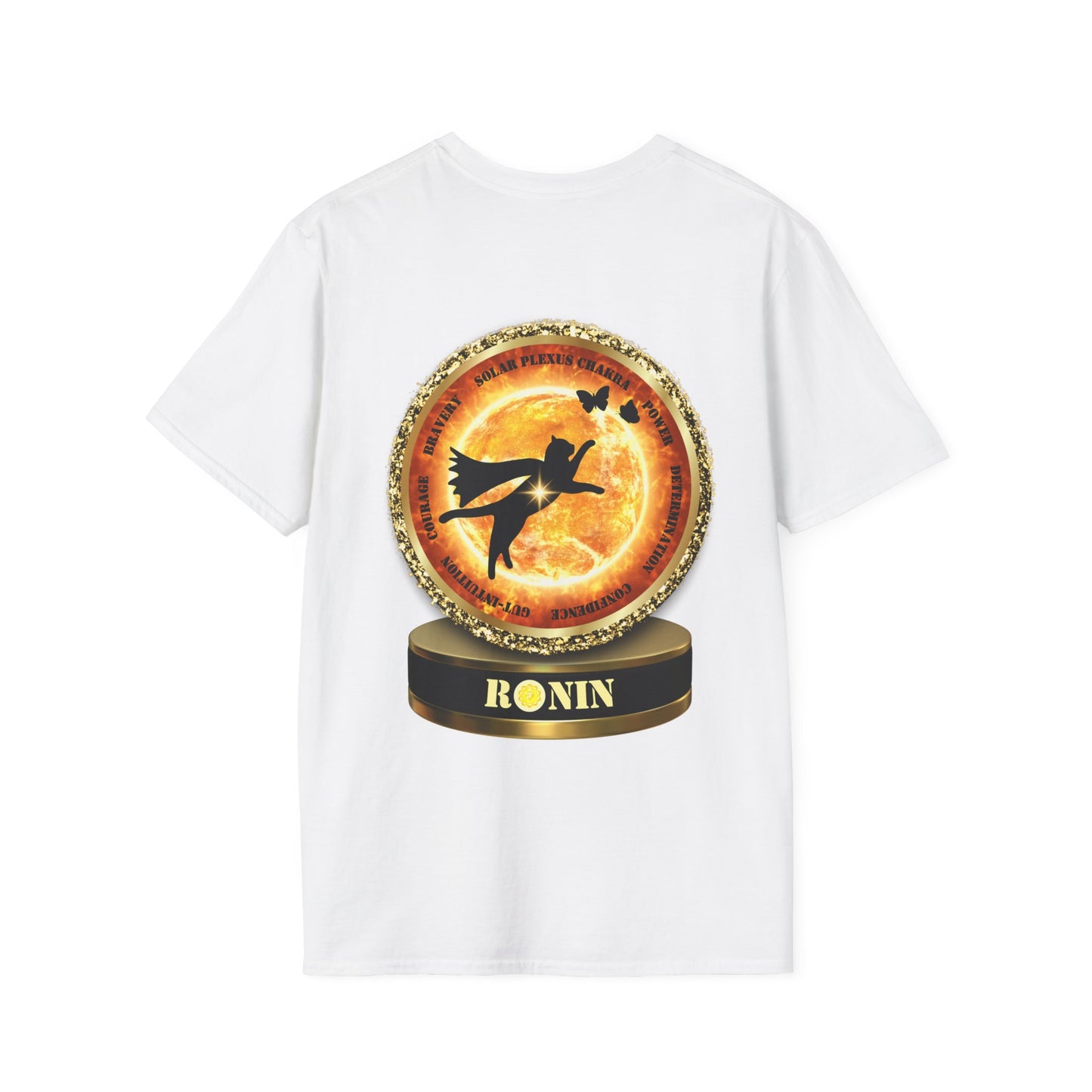 CAT CHAKRA SERIES - SOLAR PLEXUS CHAKRA- Unisex Softstyle T-Shirt
