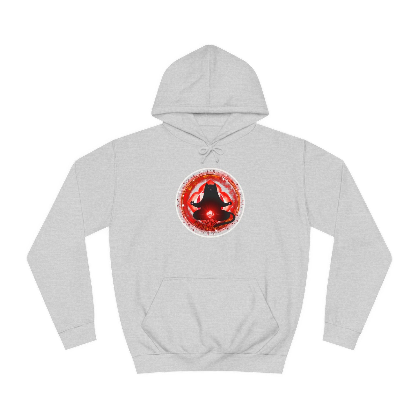 Cat Chakra Series - ROOT CHAKRA - Unisex College Hoodie