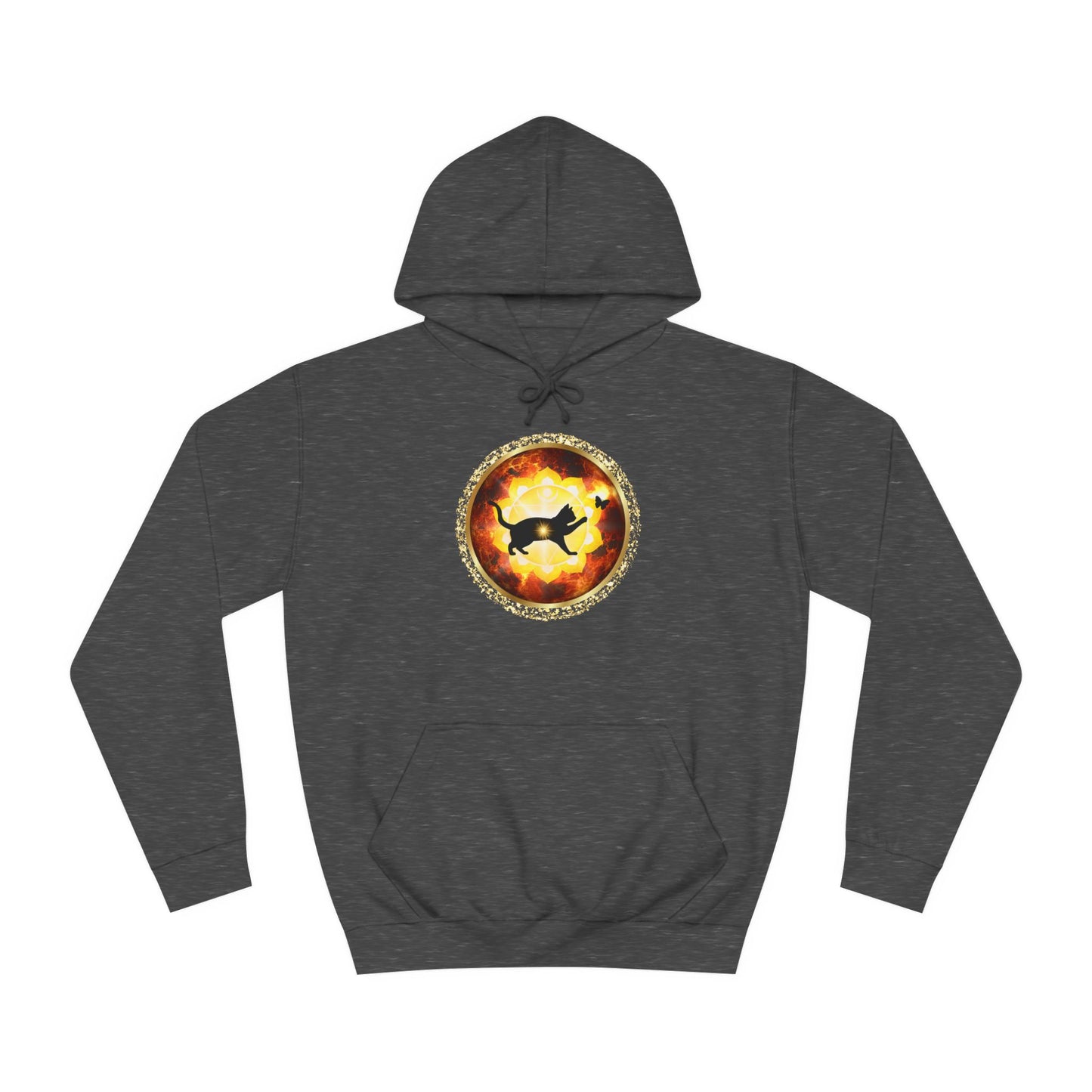 Cat Chakra Series - SOLAR PLEXUS CHAKRA - Unisex College Hoodie