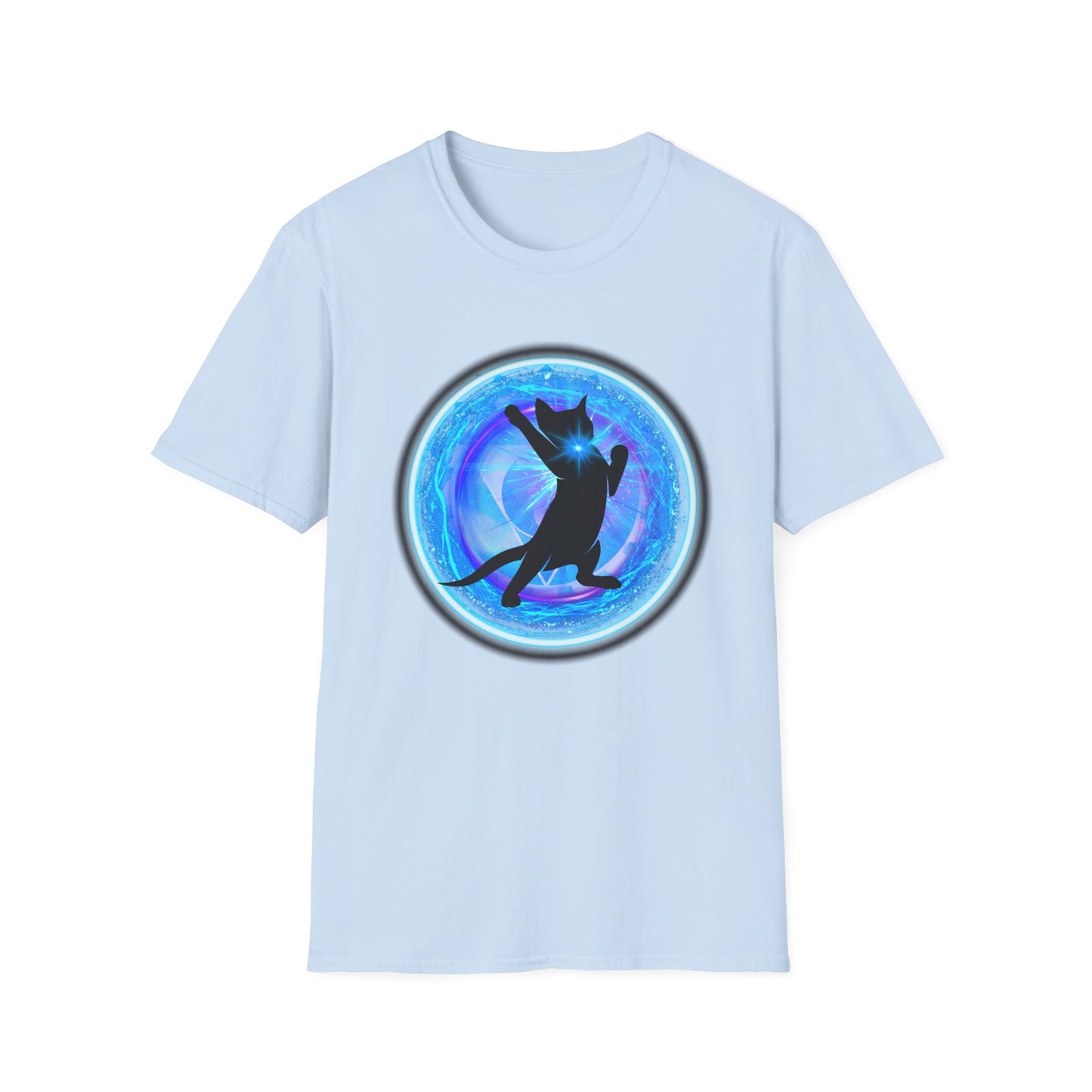 CAT CHAKRA SERIES - THROAT CHAKRA- Unisex Softstyle T-Shirt