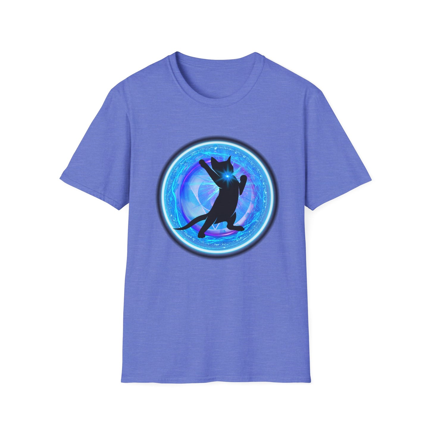 CAT CHAKRA SERIES - THROAT CHAKRA- Unisex Softstyle T-Shirt