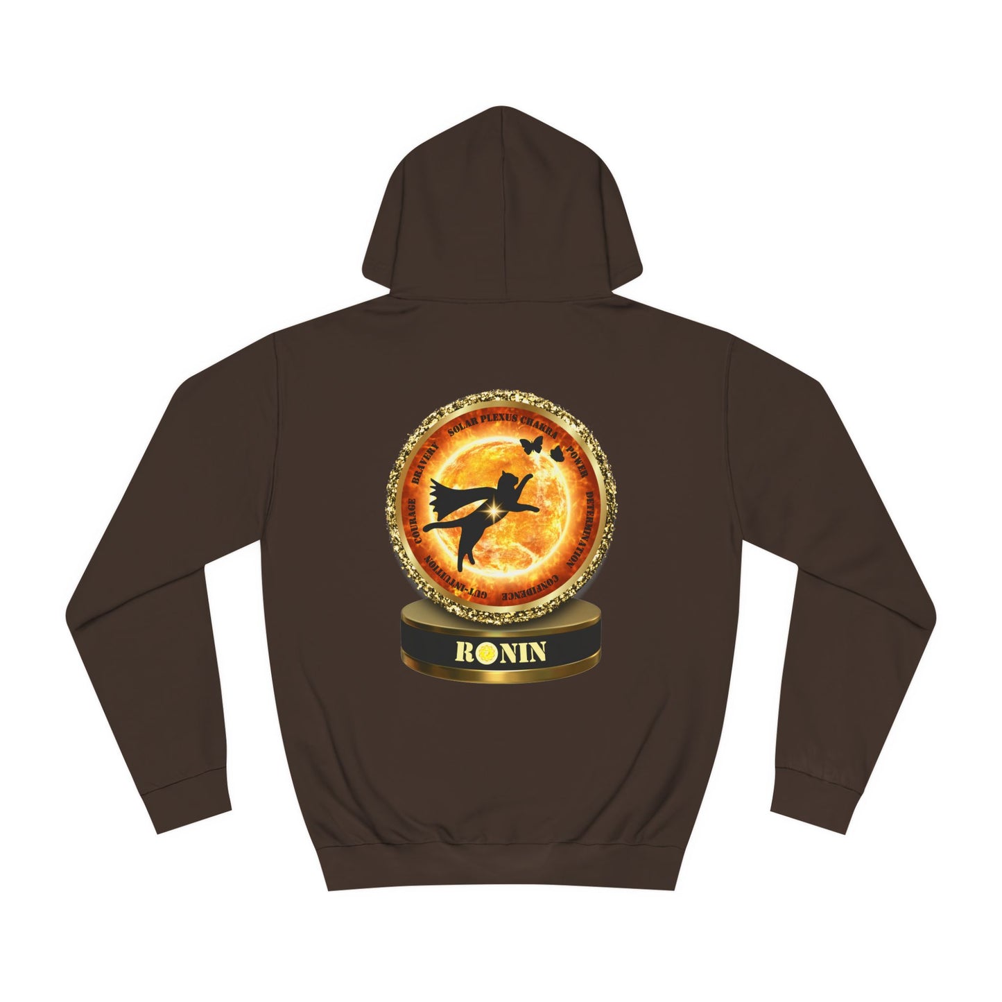 Cat Chakra Series - SOLAR PLEXUS CHAKRA - Unisex College Hoodie