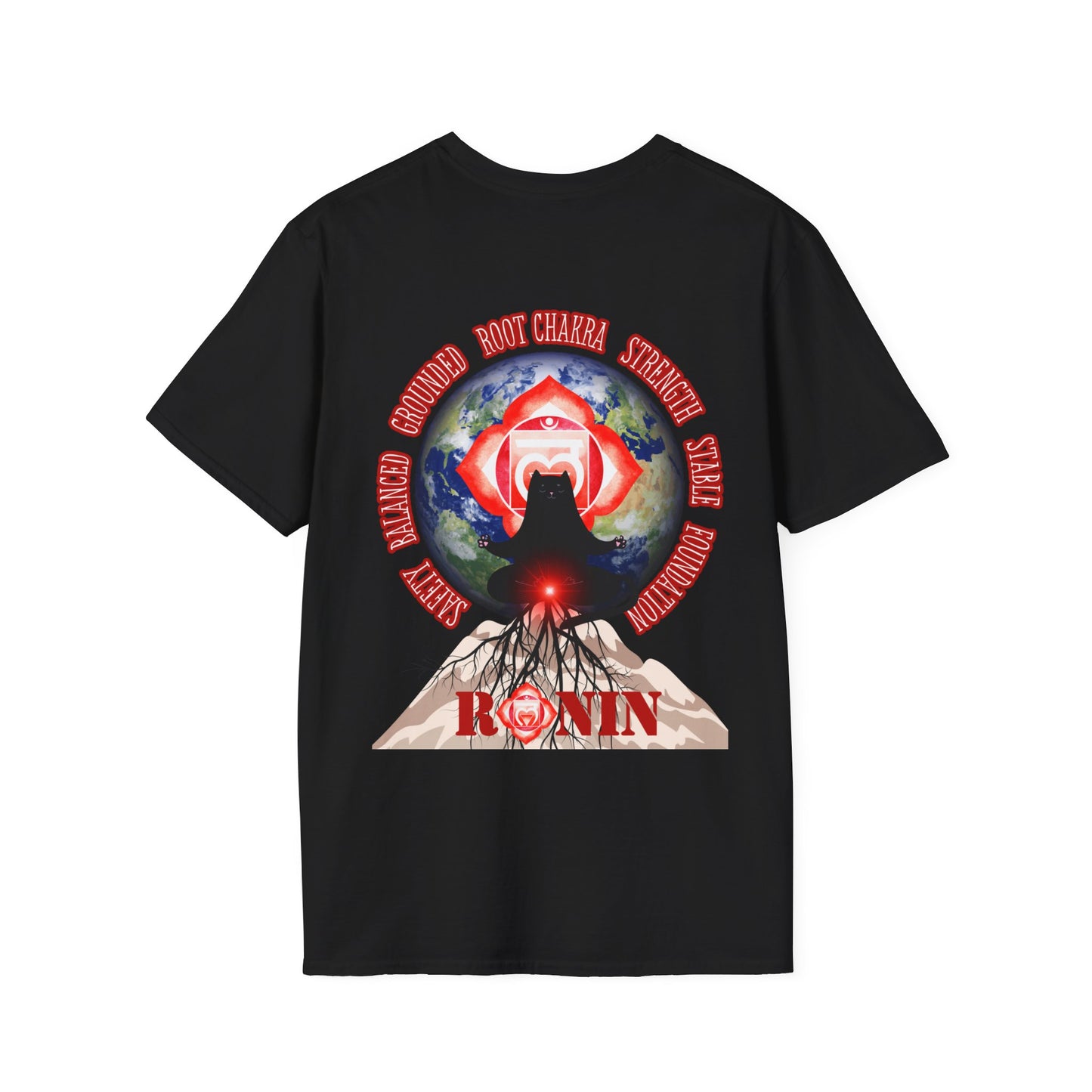 Cat Chakra Series - Root Chakra - Unisex Softstyle T-Shirt