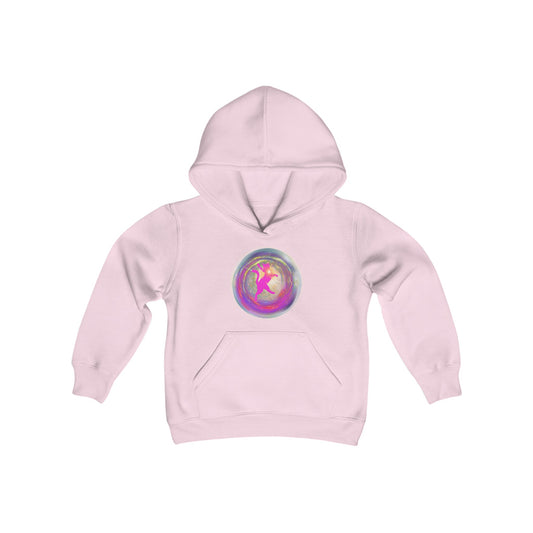 CAT LOVE LIGHT - Youth Heavy Blend Hooded Sweatshirt