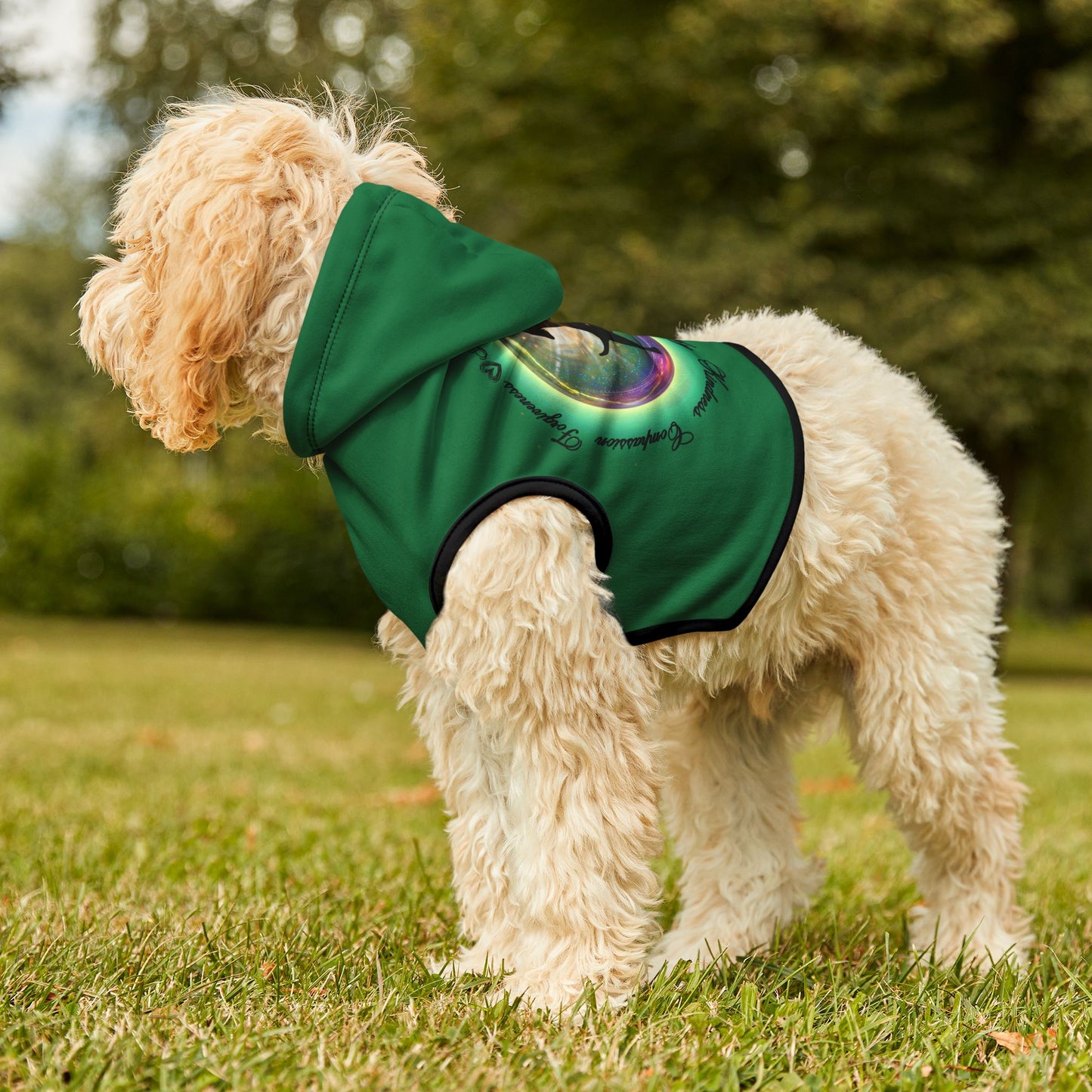 Dog Chakra Series - HEART CHAKRA - GREEN - Animal Hoodie