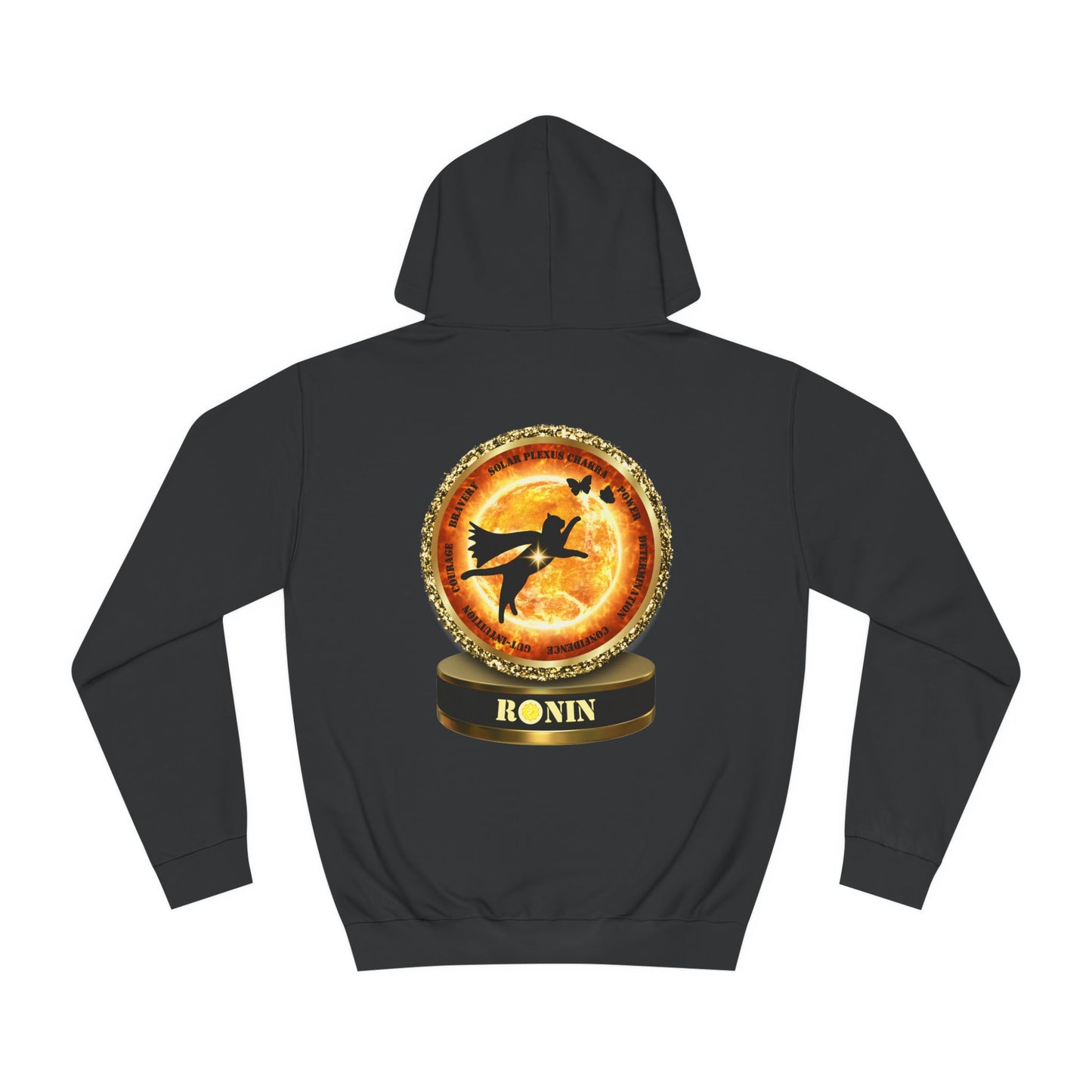Cat Chakra Series - SOLAR PLEXUS CHAKRA - Unisex College Hoodie