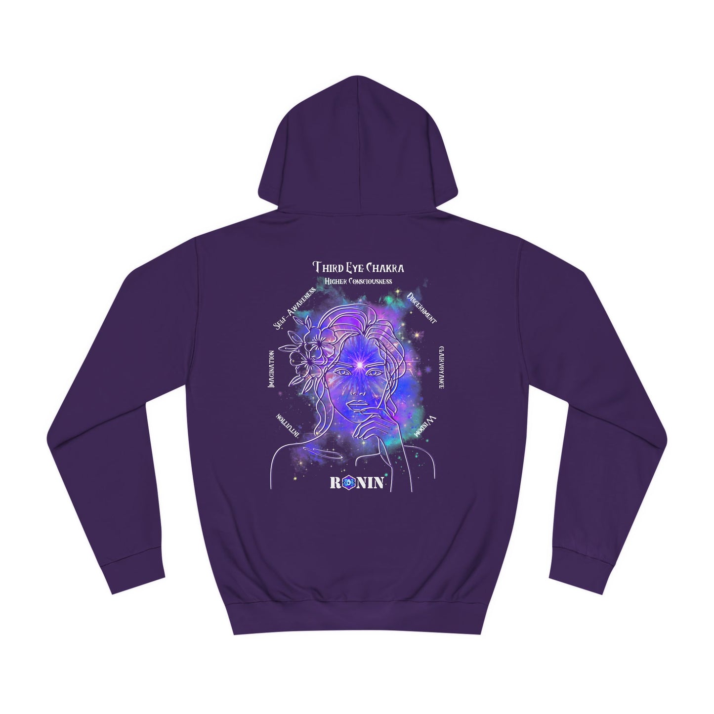 Chakra Series - THIRD EYE CHAKRA - Unisex College Hoodie
