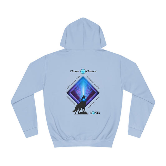 Dog Chakra Series - THROAT CHAKRA - Unisex College Hoodie