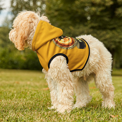 Dog Chakra Series- SOLAR PLEXUS CHAKRA - BACK- yellow - Animal Hoodie