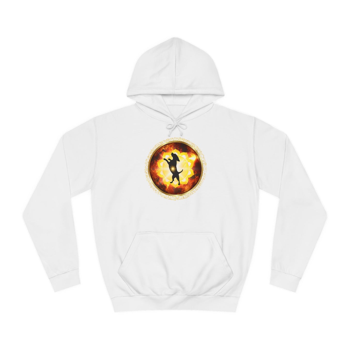 Dog Chakra Series - SOLAR PLEXUS CHAKRA - Unisex College Hoodie