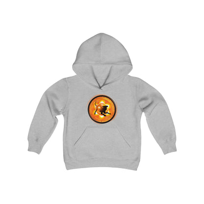 Dog Chakra Series - SACRAL CHAKRA - Youth Heavy Blend Hooded Sweatshirt