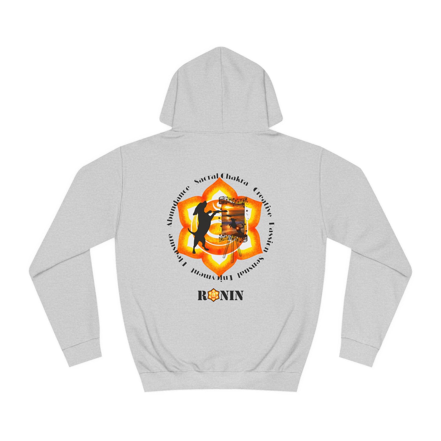 Dog Chakra Series - SACRAL CHAKRA - Unisex College Hoodie