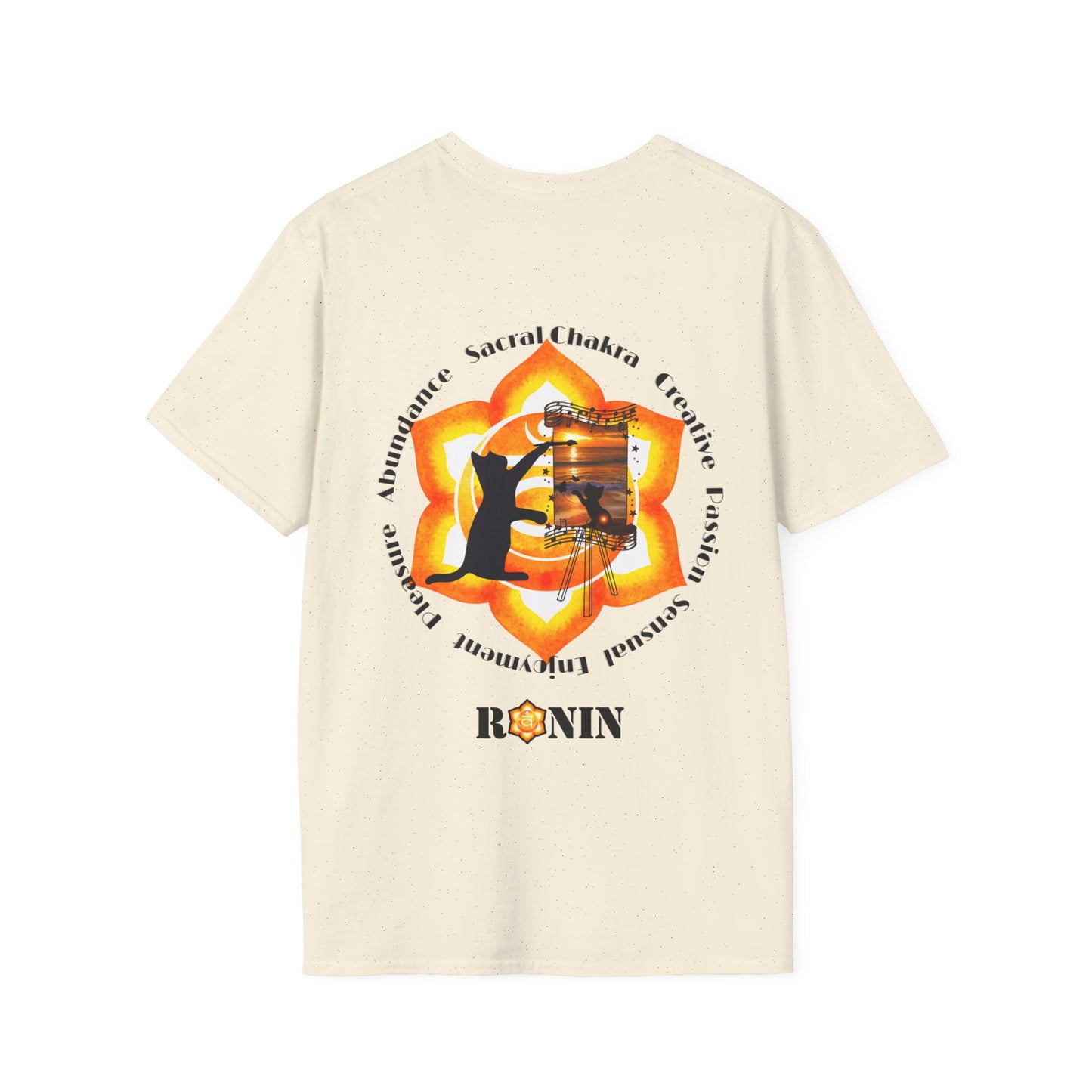 CAT CHAKRA SERIES - SACRAL CHAKRA- Unisex Softstyle T-Shirt