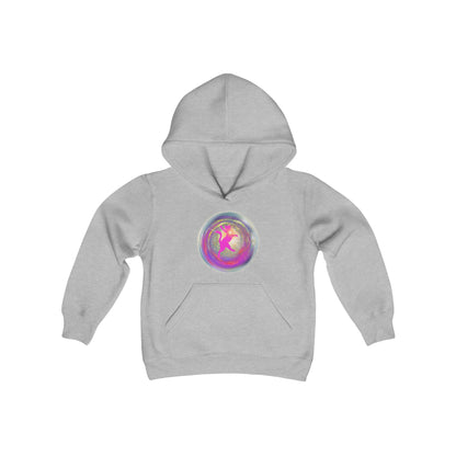 CAT LOVE LIGHT - Youth Heavy Blend Hooded Sweatshirt