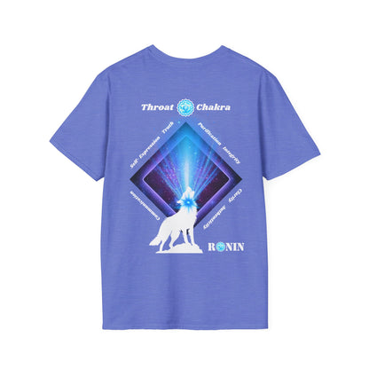 DOG CHAKRA SERIES - THROAT CHAKRA- Unisex Softstyle T-Shirt