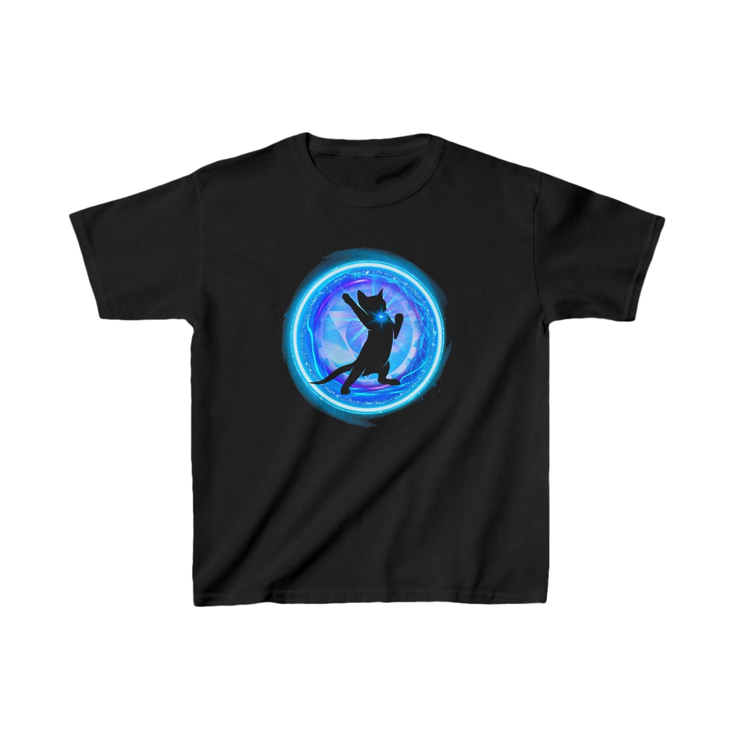 Cat Chakra Series - THROAT CHAKRA - Kids Heavy Cotton™ Tee