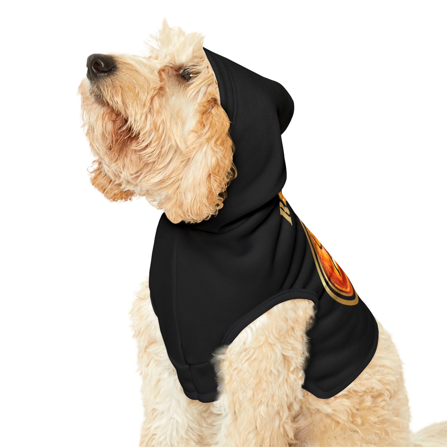 Dog Chakra Series- SACRAL CHAKRA -FRONT - Black- Animal Hoodie