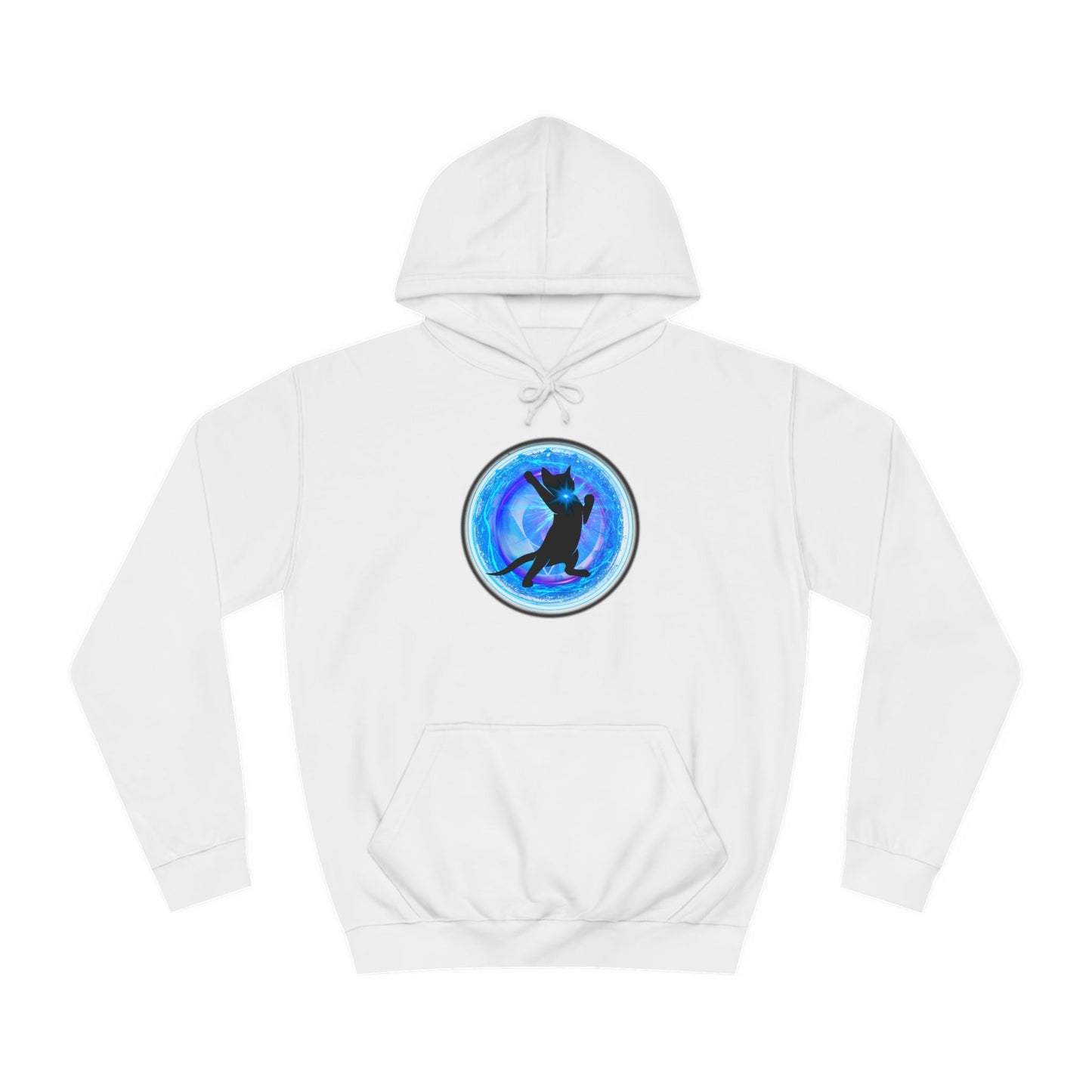 Cat Chakra Series - THROAT CHAKRA - Unisex College Hoodie