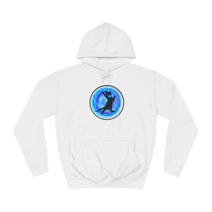 Cat Chakra Series - THROAT CHAKRA - Unisex College Hoodie