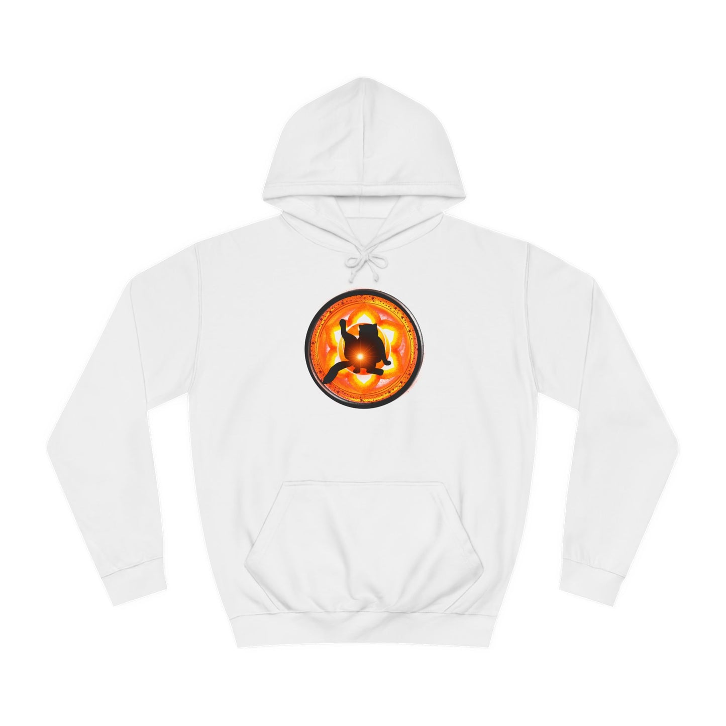 Cat Chakra Series - SACRAL CHAKRA - Unisex College Hoodie