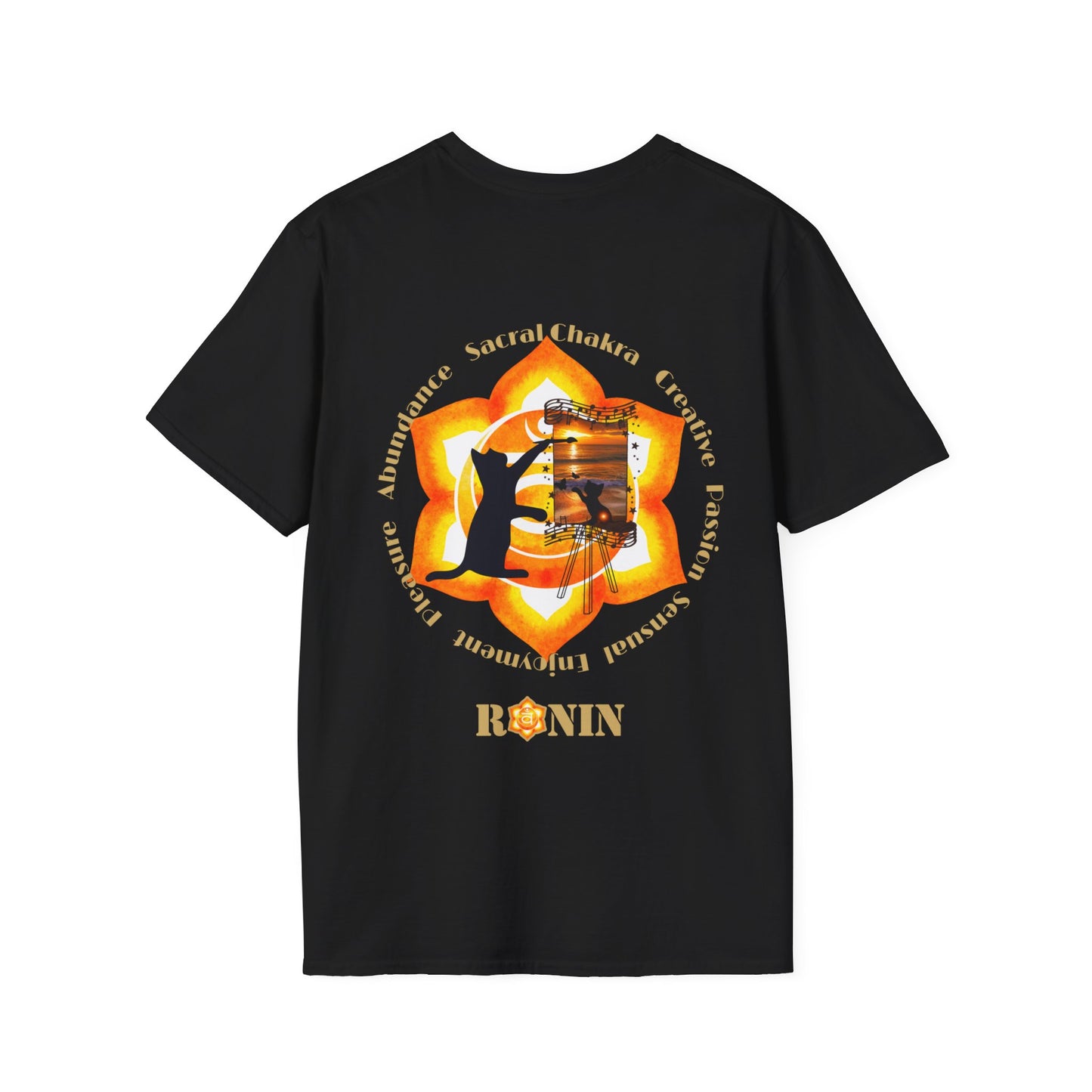 CAT CHAKRA SERIES - SACRAL CHAKRA- Unisex Softstyle T-Shirt