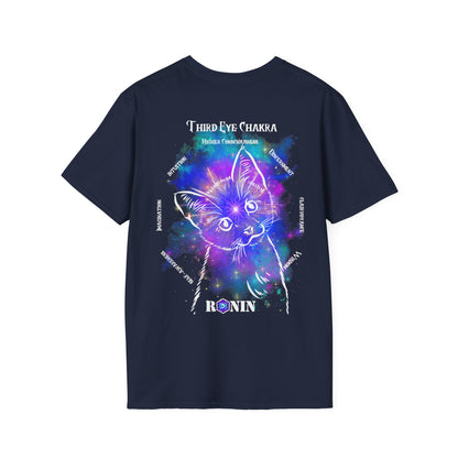 CAT CHAKRA SERIES - THIRD EYE - Unisex Softstyle T-Shirt