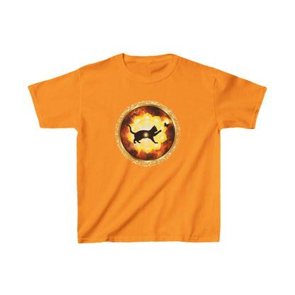 Cat Chakra Series - SOLAR PLEXUS CHAKRA - Kids Heavy Cotton™ Tee