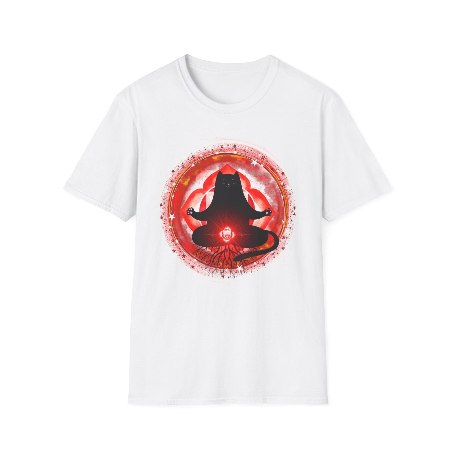 Cat Chakra Series - Root Chakra - Unisex Softstyle T-Shirt