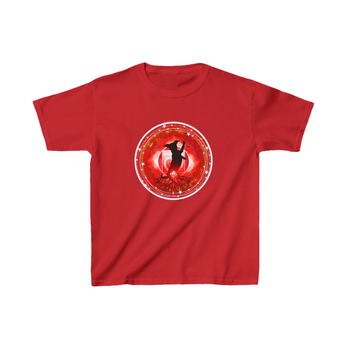 Dog Chakra Series - ROOT CHAKRA - Kids Heavy Cotton™ Tee