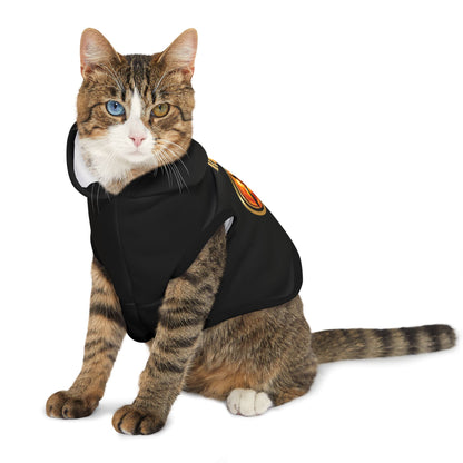 Cat Chakra Series- SACRAL CHAKRA - FRONT - BLACK - Animal Hoodie