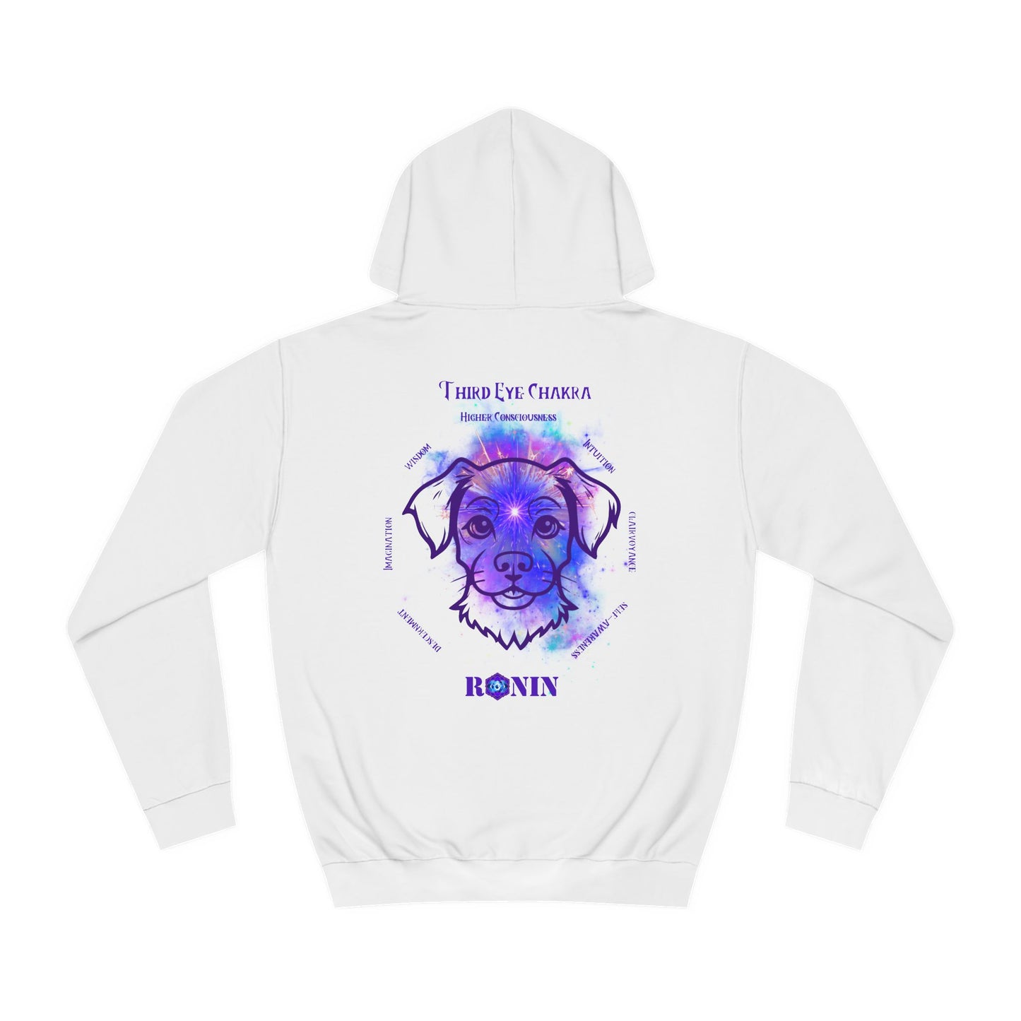 Dog Chakra Series - THIRD EYE CHAKRA - Unisex College Hoodie