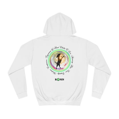 Dog Chakra Series - HEART CHAKRA - Unisex College Hoodie