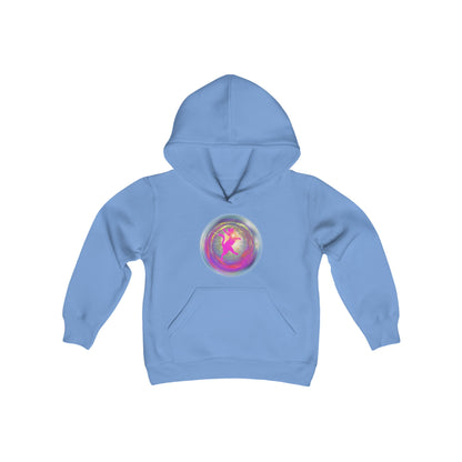 CAT LOVE LIGHT - Youth Heavy Blend Hooded Sweatshirt