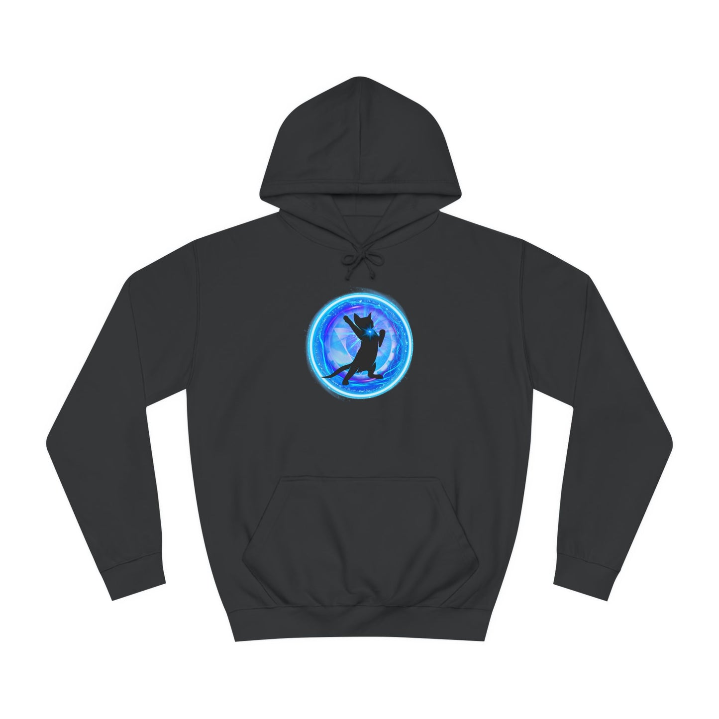 Cat Chakra Series - THROAT CHAKRA - Unisex College Hoodie