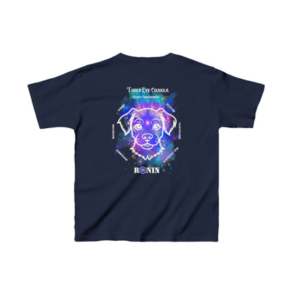 Dog Chakra Series - THIRD EYE CHAKRA - Kids Heavy Cotton™ Tee