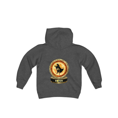 Dog Chakra Series - SOLAR PLEXUS CHAKRA - Youth Heavy Blend Hooded Sweatshirt