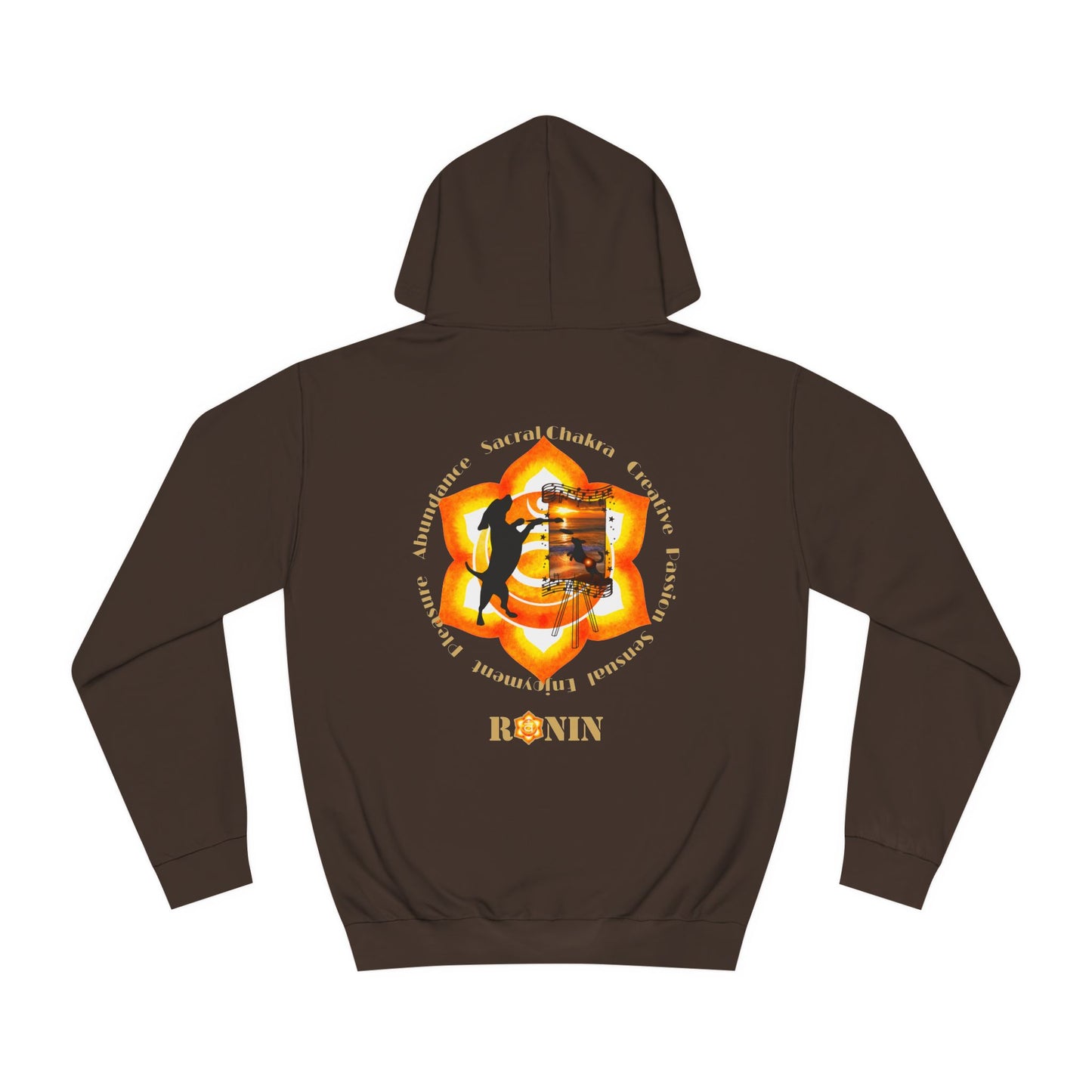 Dog Chakra Series - SACRAL CHAKRA - Unisex College Hoodie