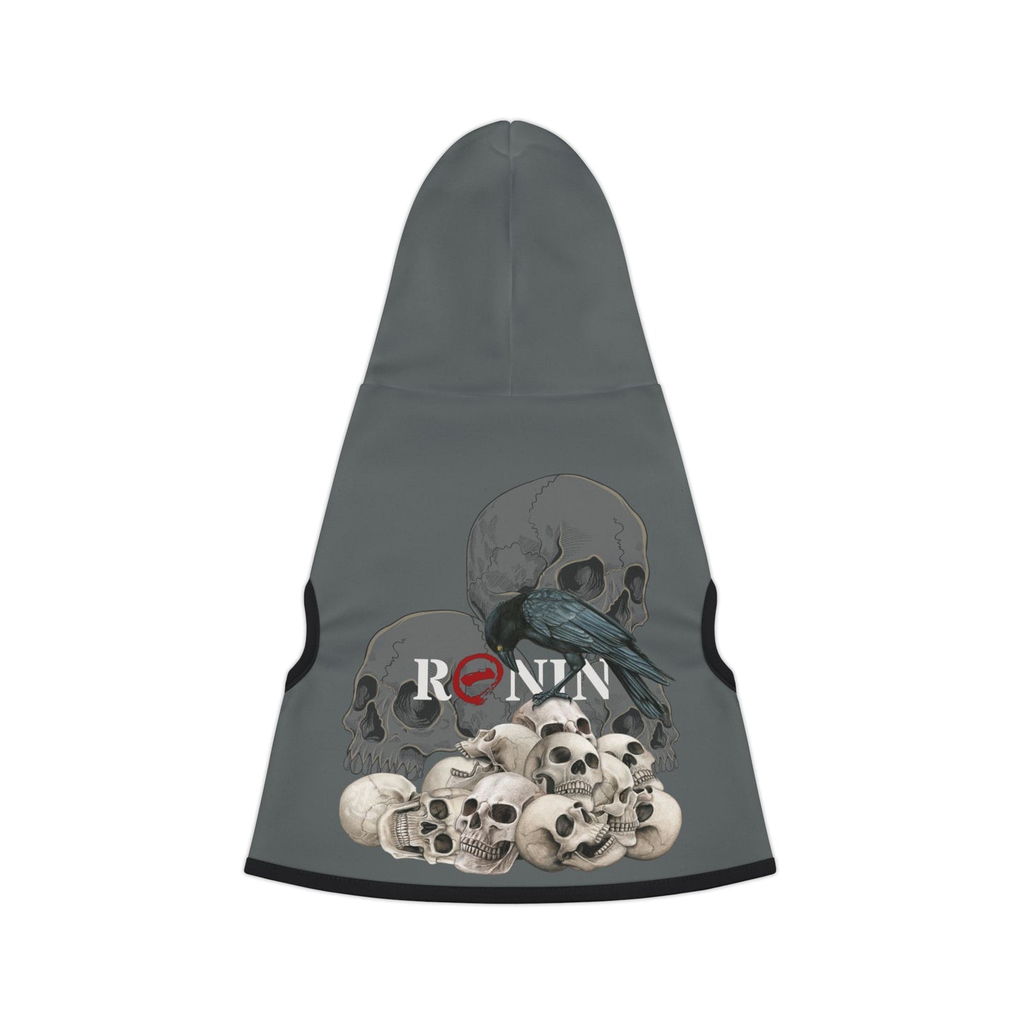 SKULLS - Dog Hoodie - Charcoal