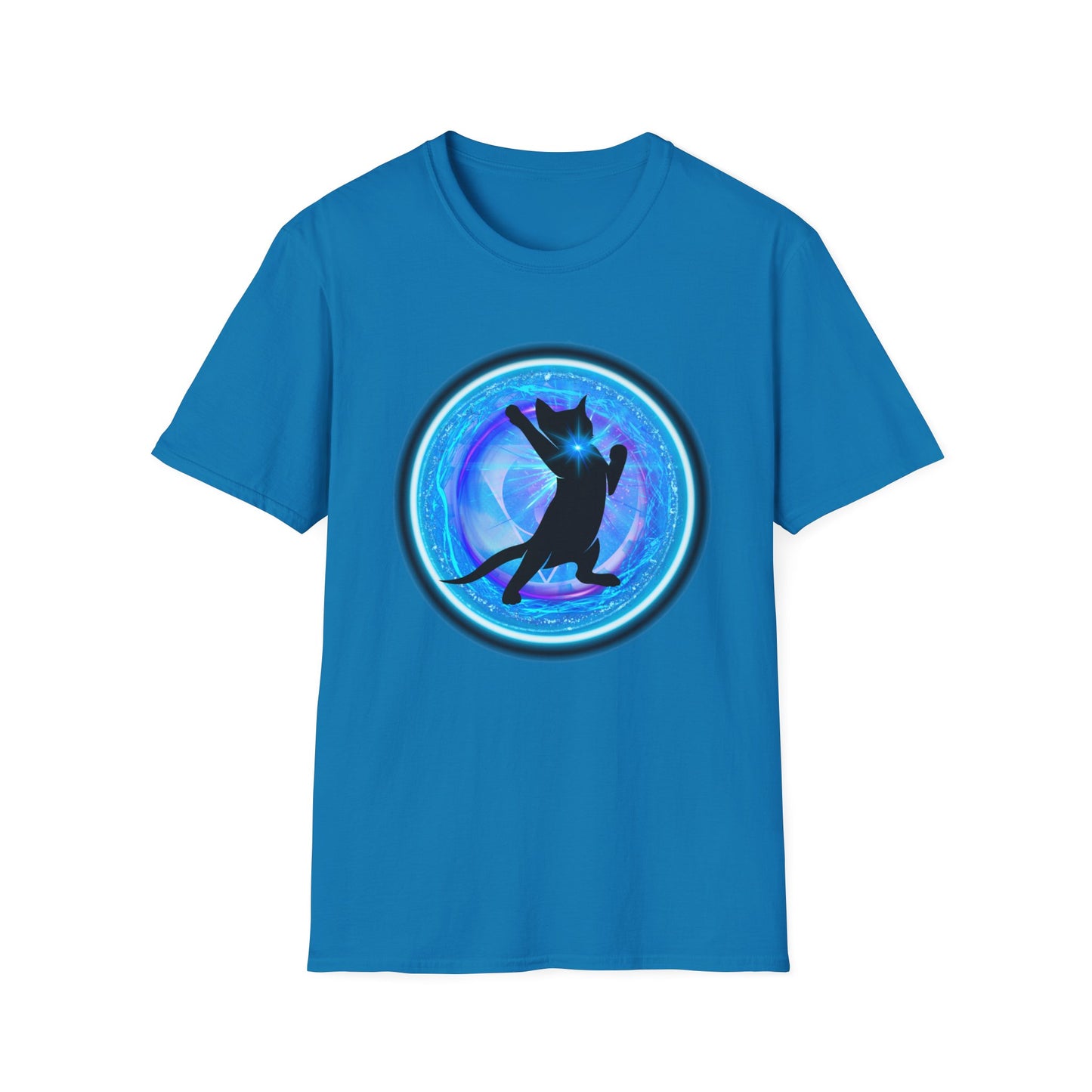 CAT CHAKRA SERIES - THROAT CHAKRA- Unisex Softstyle T-Shirt