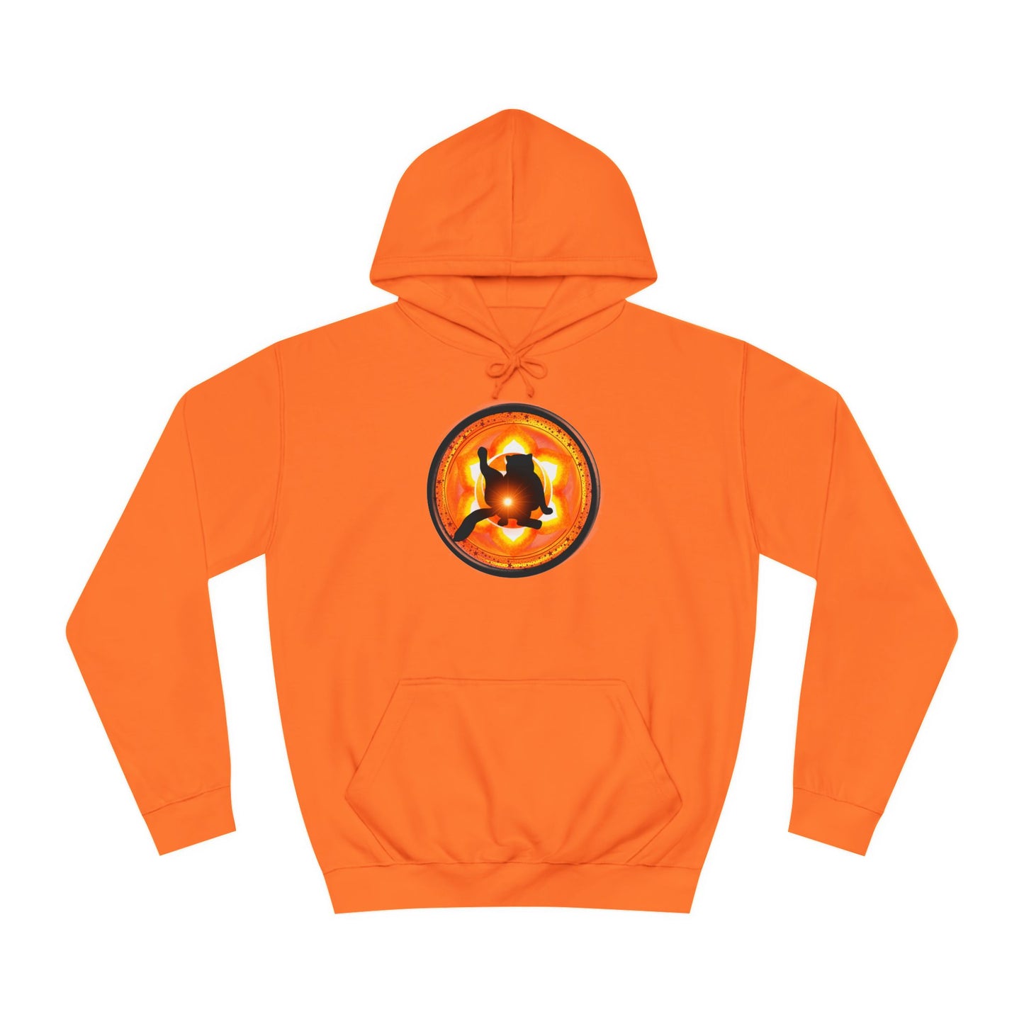 Cat Chakra Series - SACRAL CHAKRA - Unisex College Hoodie