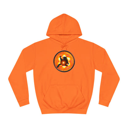 Cat Chakra Series - SACRAL CHAKRA - Unisex College Hoodie