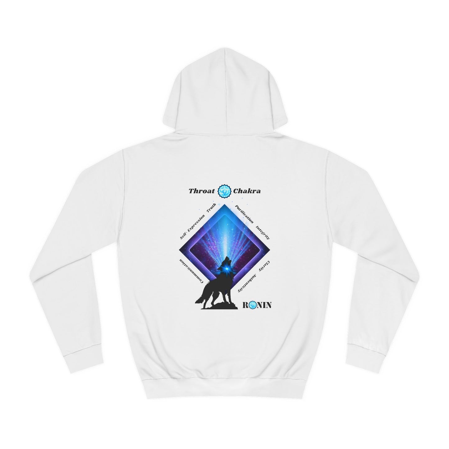 Dog Chakra Series - THROAT CHAKRA - Unisex College Hoodie