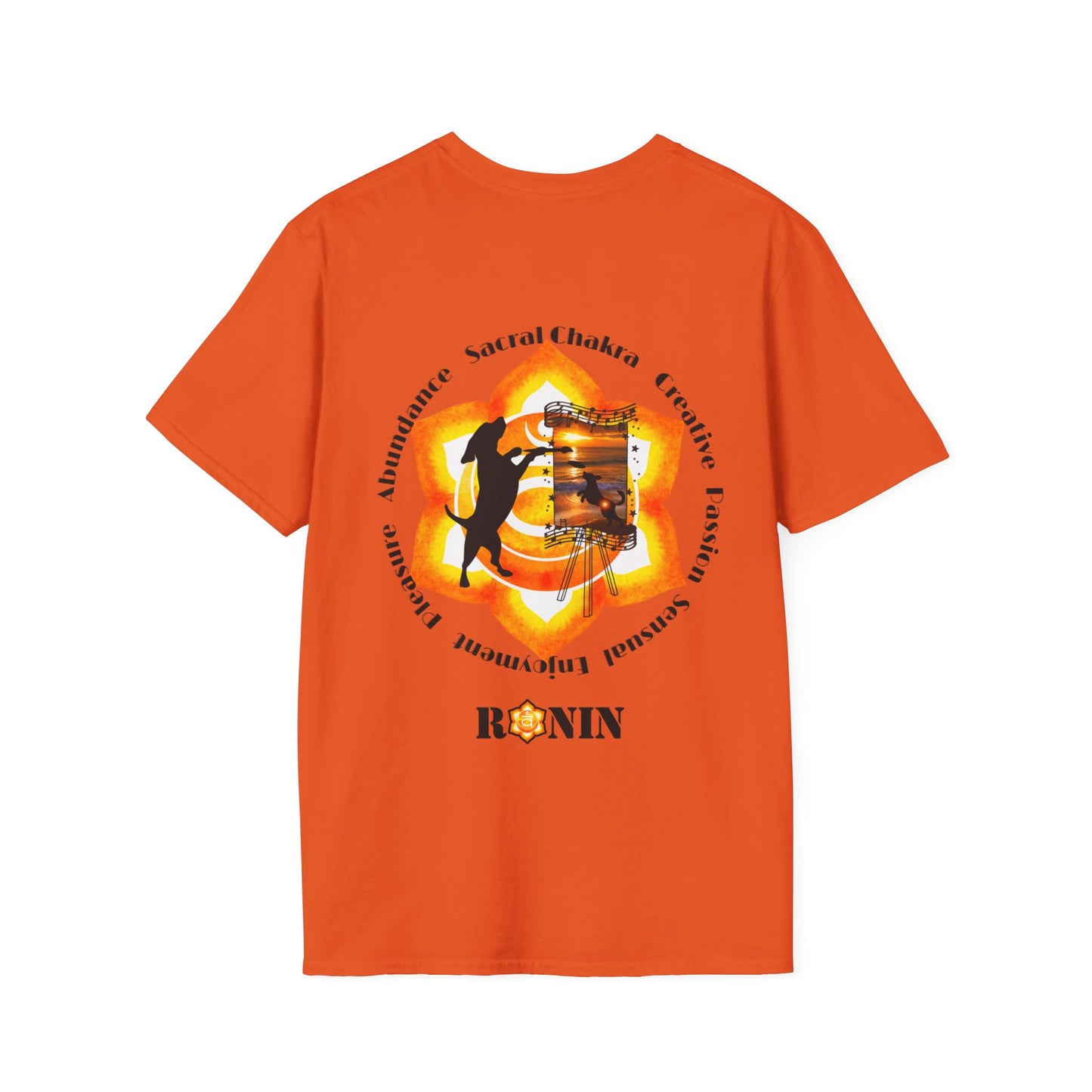 DOG CHAKRA SERIES - SACRAL CHAKRA- Unisex Softstyle T-Shirt