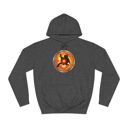 Cat Chakra Series - SACRAL CHAKRA - Unisex College Hoodie